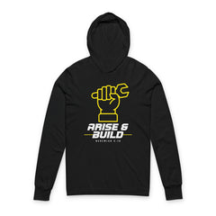 Mechanic Wrench Fist Hooded Long Sleeve Tee