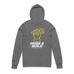 Mechanic Wrench Fist Hooded Long Sleeve Tee