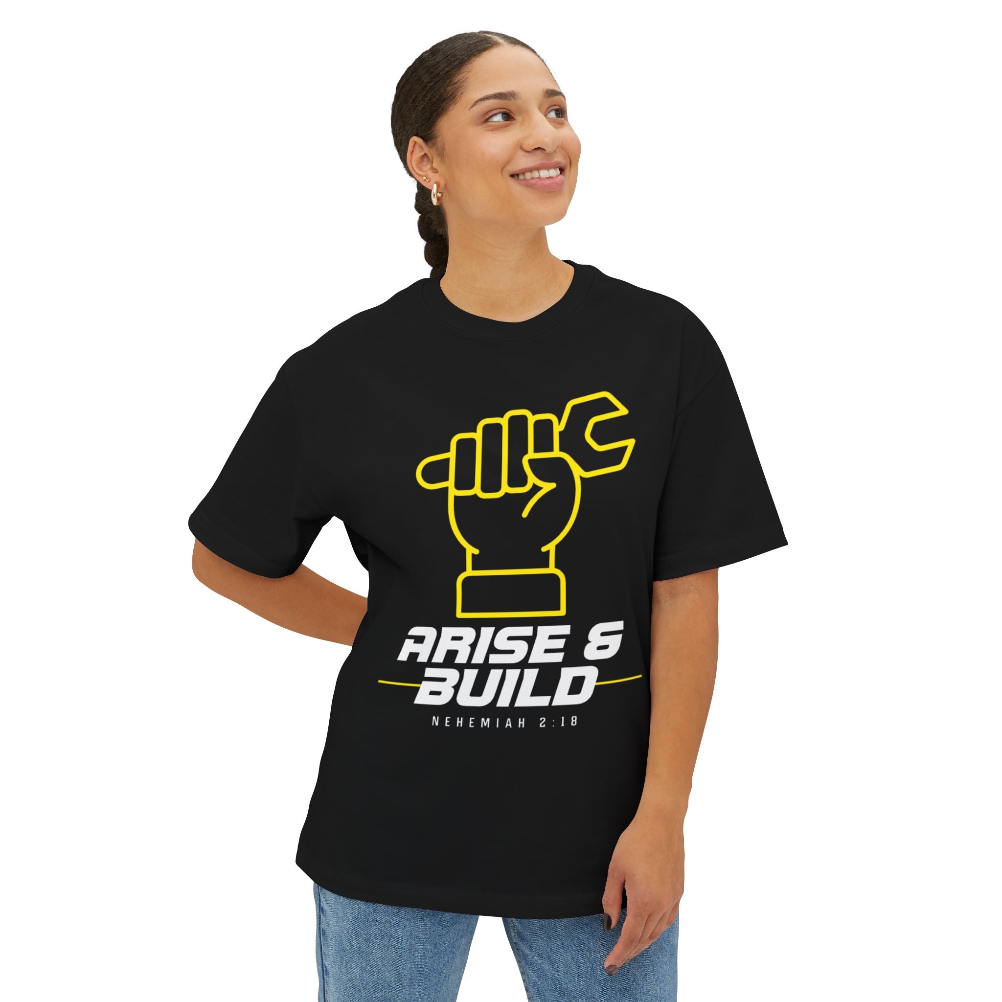 From Vision to Reality Tee — Inspirational Graphic Boxy T-Shirt