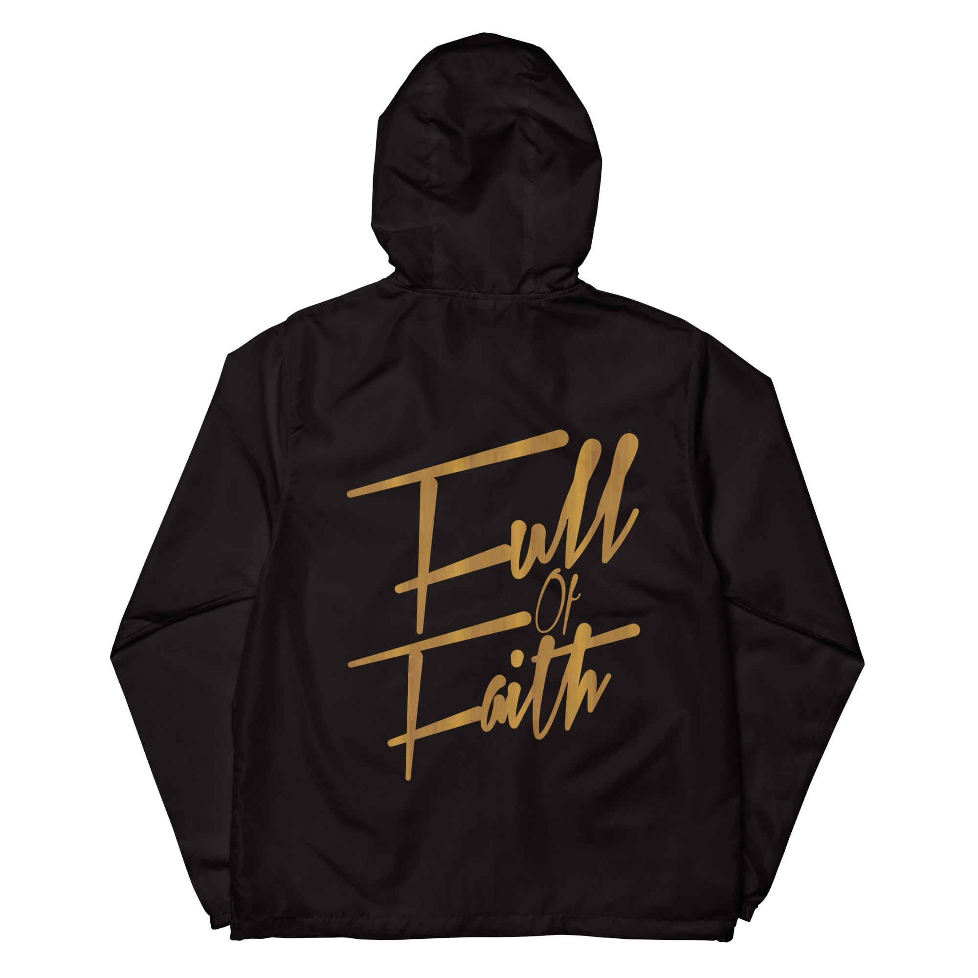 Full of Faith lightweight zip up windbreaker