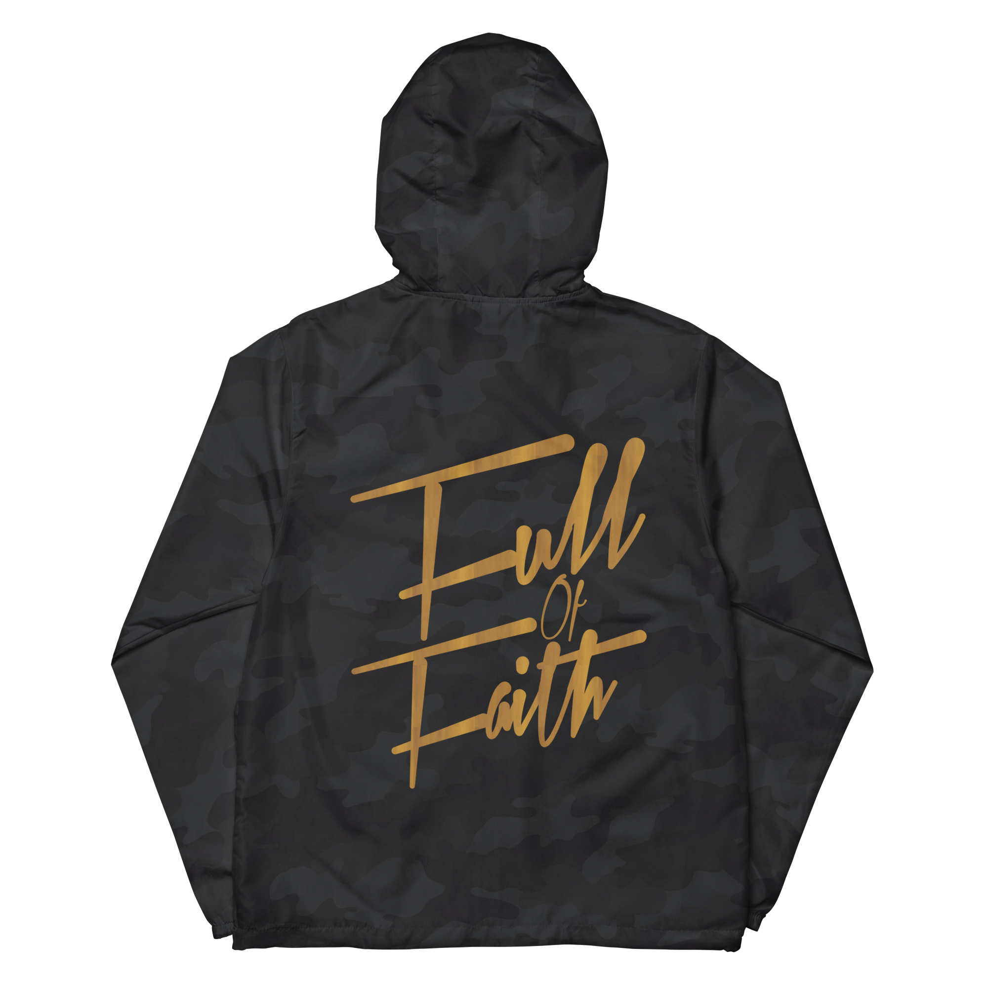 Full of Faith lightweight zip up windbreaker