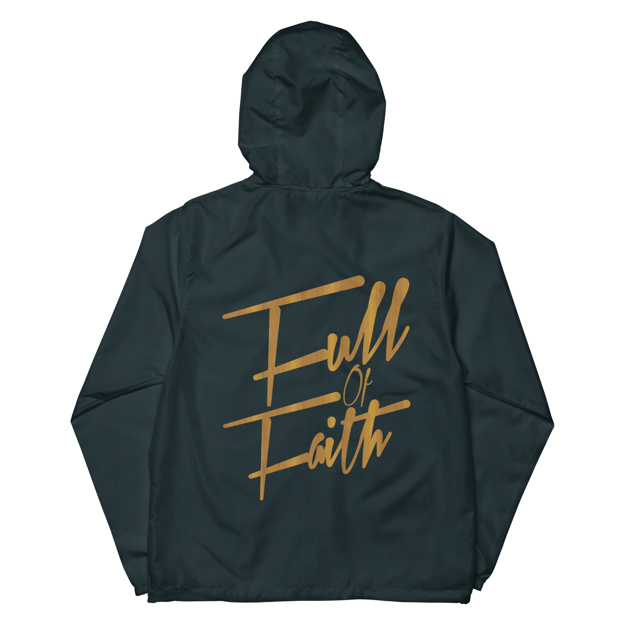 Full of Faith lightweight zip up windbreaker