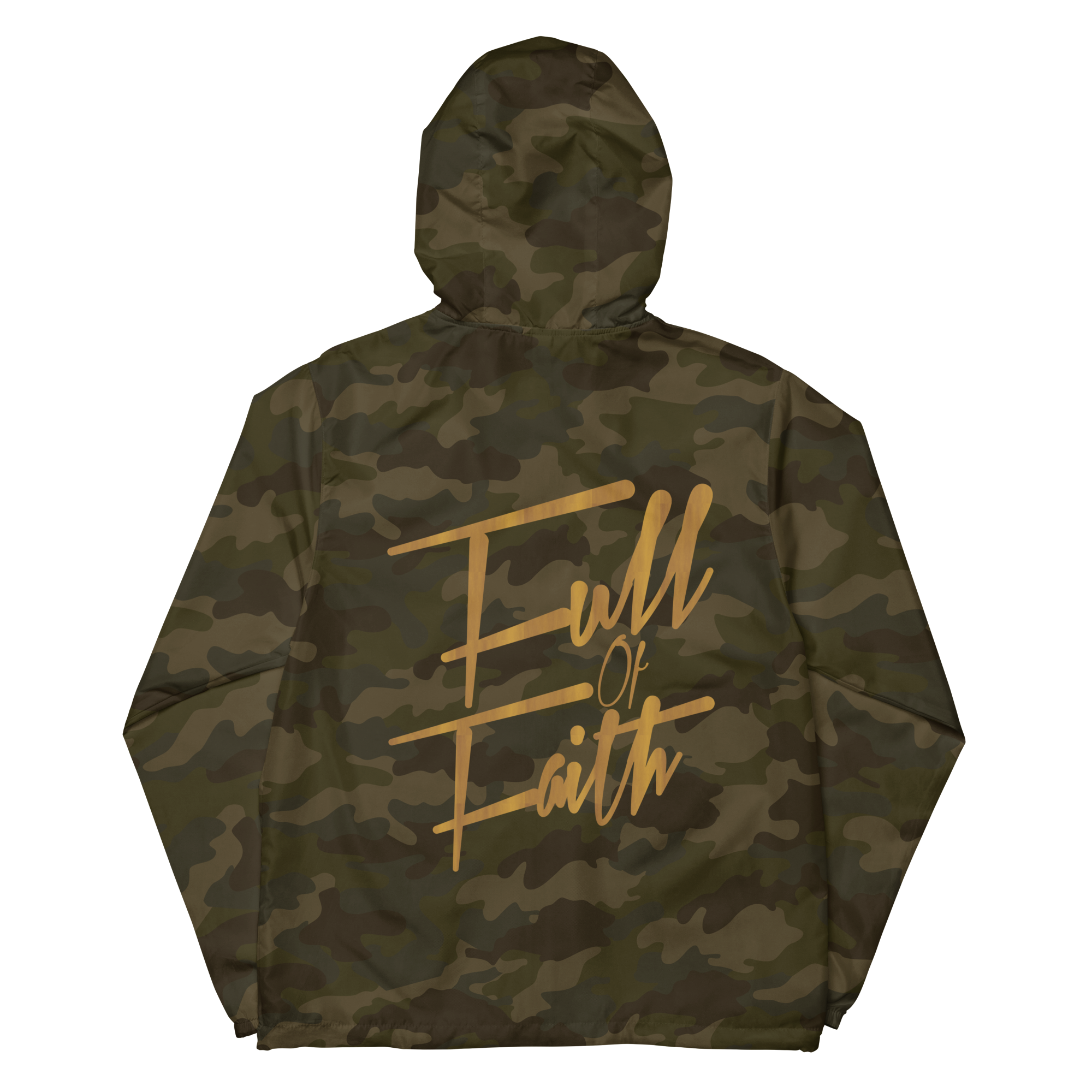Full of Faith lightweight zip up windbreaker