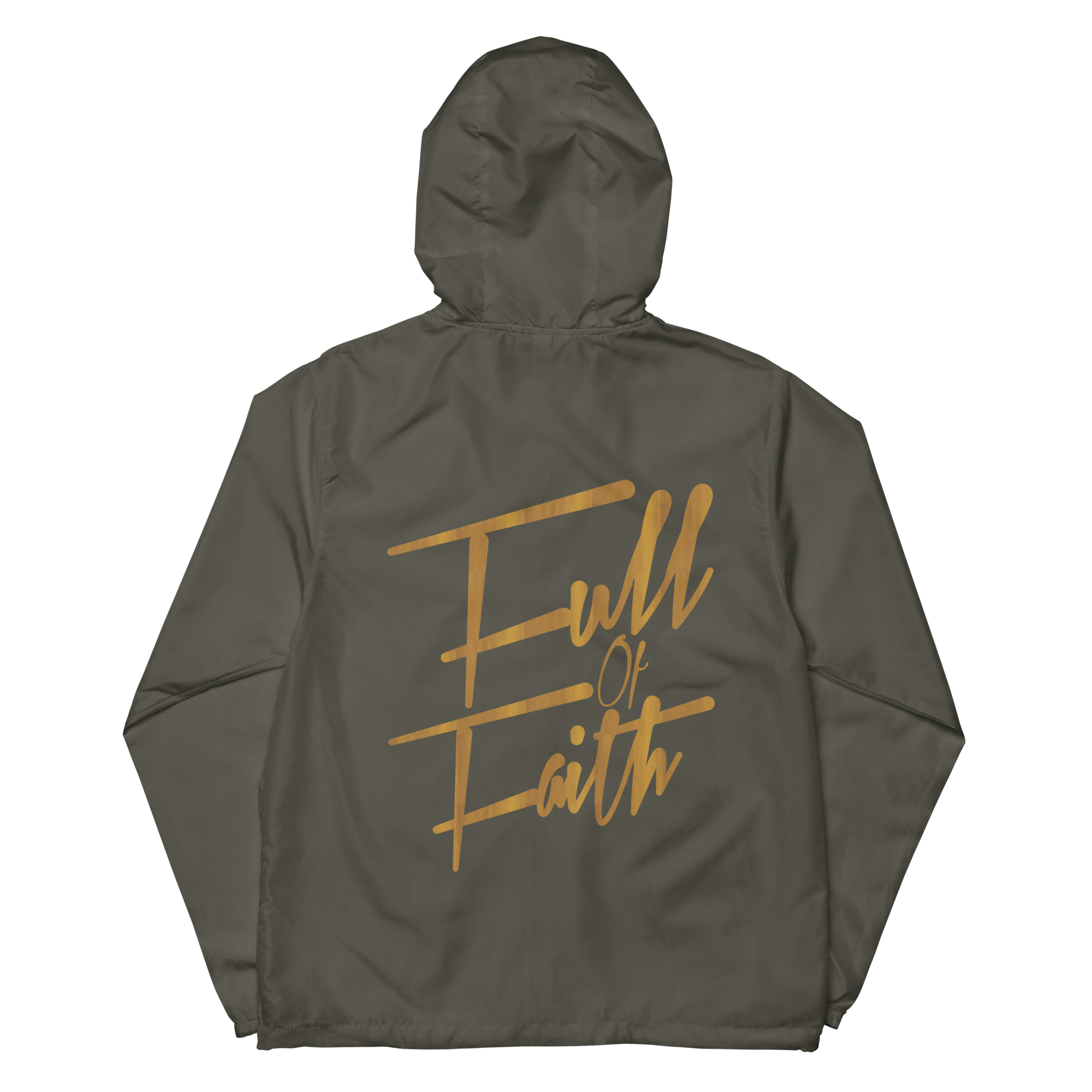 Full of Faith lightweight zip up windbreaker