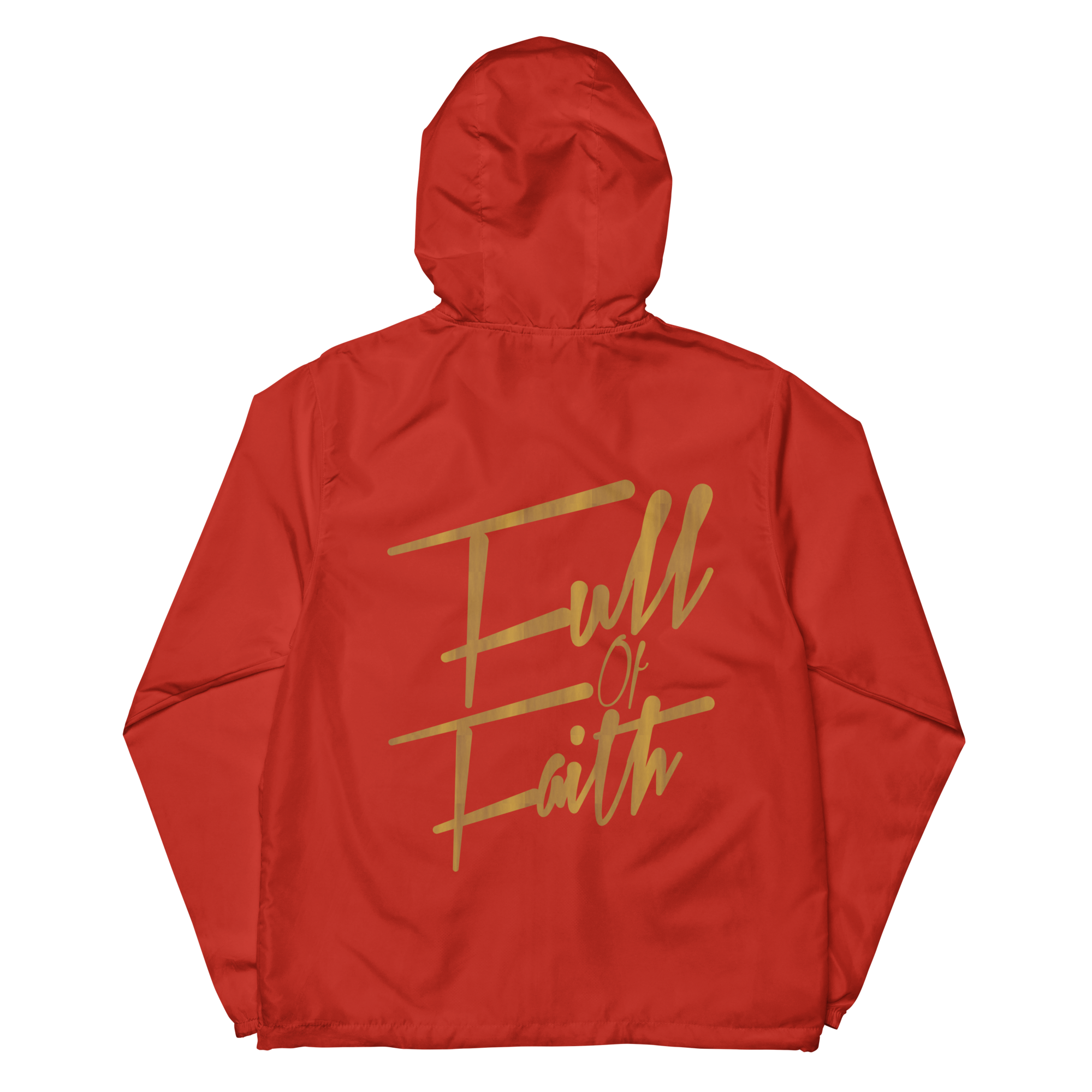 Full of Faith lightweight zip up windbreaker